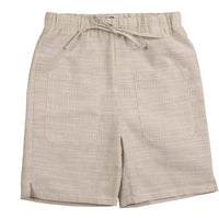 Belati Beige Striped Shorts (BBM557)