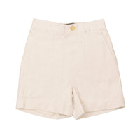 Belati White (Striped Seersucker) Woven Cotton Shorts (BBM560)