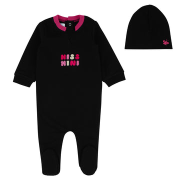 Miss Mini Branded Balloon Girl Romper + Beanie
