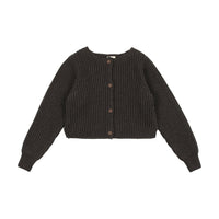 Lil Legs Basic Cardigan Dark Grey