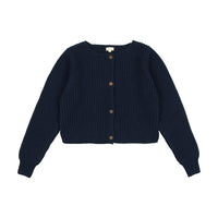 Lil Legs Basic Cardigan Navy