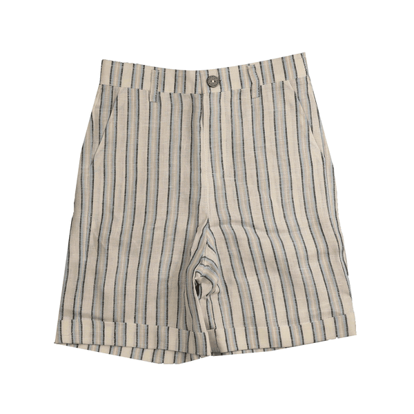 Belati Beige Striped Shorts (BBM559)