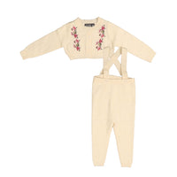 Belati Cream Cross Stitch Embroidered Baby Set (BKN364)