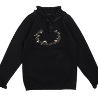 Belati Navy Knit Shell With Embroidered Crest And Neck Ribbon BKN651