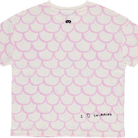 Beau Loves Pink Lavender Scales Relaxed Fit T-shirt