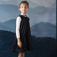 Noma Black Seude High Lo Dress (NDR733)