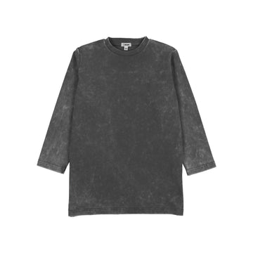 Bonjoy Black Wash Solid Wash 3/4 Sleeve Tshirt