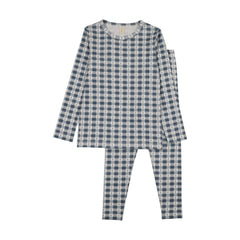 Bonjoy Checkered Charm Long Sleeve Pj'S - Little Anchors