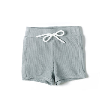 Anecdote Blue Ribbed Shorts (RR2448)