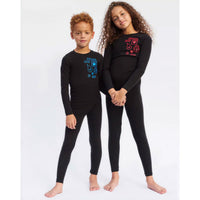 Little Parni Black / Blue Patch Multi-patch Pajamas