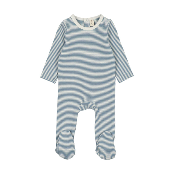 Bonjoy Denim Blue Stripe Stretchie