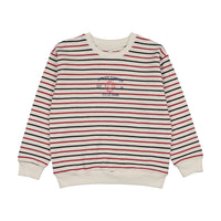 Bonjoy Bonjoy Summer Sweatshirt - White/Blue/Red