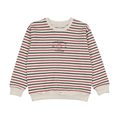 Bonjoy Bonjoy Summer Sweatshirt - White/Blue/Red