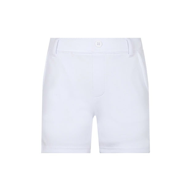 Little Parni Milano White Boy's Shorts (K410)