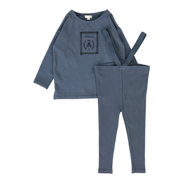 Lil Legs Boys Pocket Tee Set Off Blue