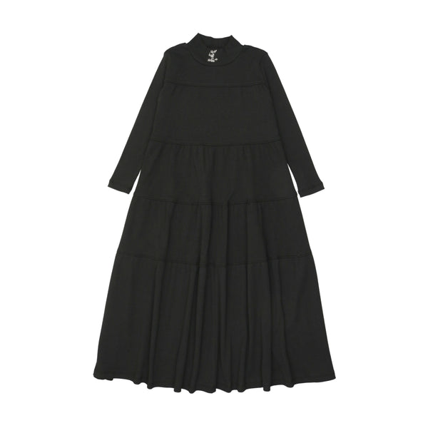 Bonjoy Black Ribbed Robe