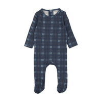 Bonjoy Navy Plaid Stretchie