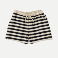 My Little Cozmo Navy Organic Toweling Baby Shorts