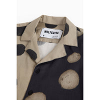 Wolf & Rita Polka Mocha Boy Shirt Bruno Woven