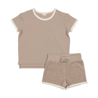 Analogie By Lil Legs Boys Set Taupe