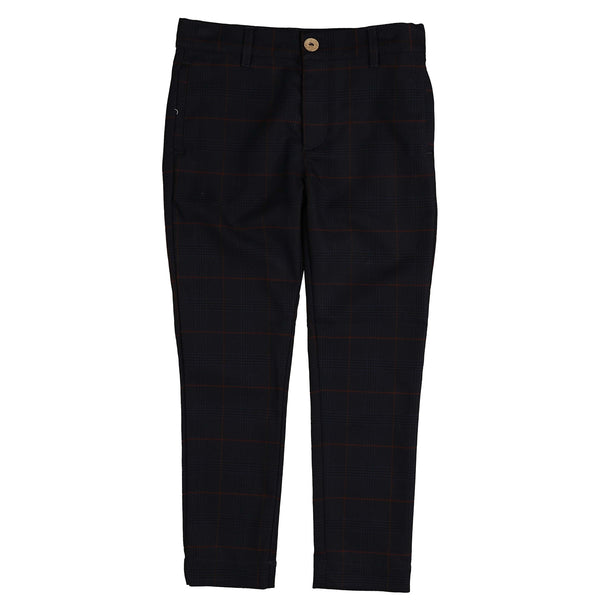 Belati Wine Plaid Pants (BTR347)