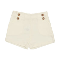 Analogie By Lil Legs Button Shorts Cream