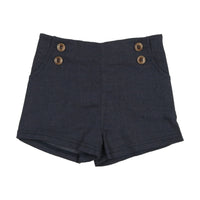 Analogie By Lil Legs Button Shorts Off Navy