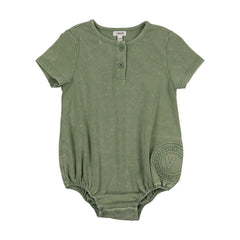 Bonjoy Embossed Volleyball Romper - Green