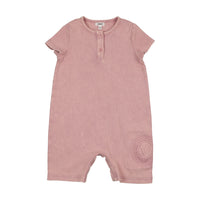 Bonjoy Embossed Volleyball Shorts Romper - Lavender