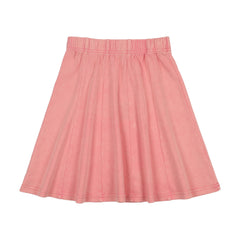 Bonjoy Washed Patch Skater Skirt - Salmon