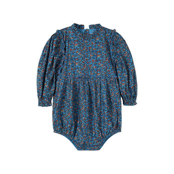 Nou Nelle Blue Floral Romper