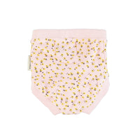 Piupiuchick Light Pink w/ Yellow Flowers Baby Blommers