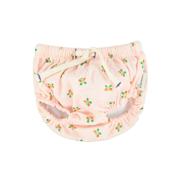 Piupiuchick Light Pink Stripes w/ Little Flowers Baby Bloomers