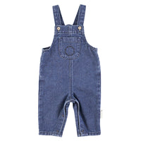 Piupiuchick Navy Denim Baby Dungarees