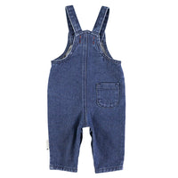 Piupiuchick Navy Denim Baby Dungarees