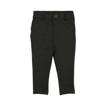 Lil Legs Heather Grey Boys Basics Ponte Pants With Seam