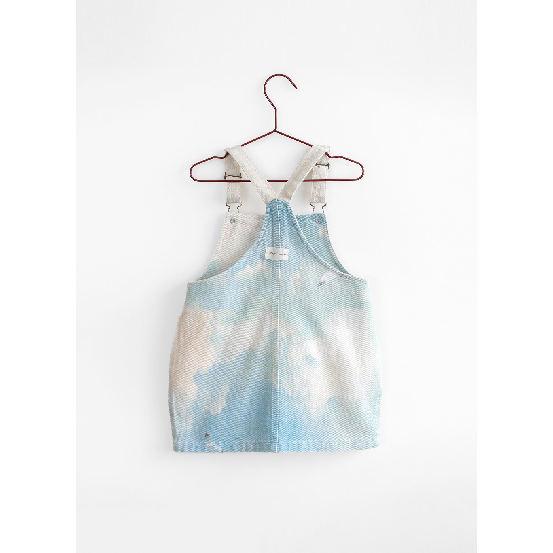 Please Mom Bird Denim Barrel Dress