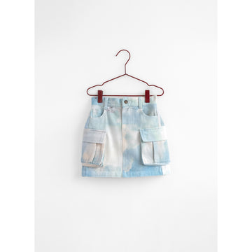 Please Mom Bird Denim Cargo Skirt