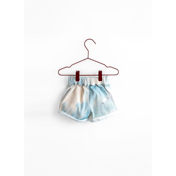 Please Mom Bird Denim Shorts