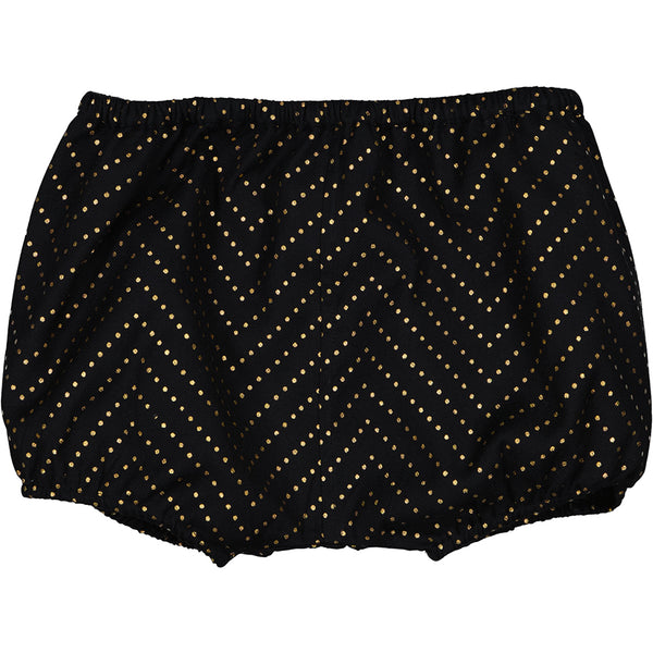 Louis Louise Black Bloomer London Twill Gold Dots