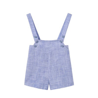Nounelle Blue Linen Overalls