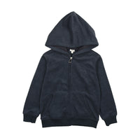 Bonjoy Navy Terry Zip-up/Skirt Set