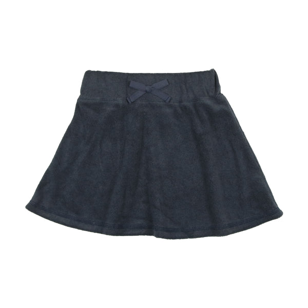 Bonjoy Navy Terry Zip-up/Skirt Set