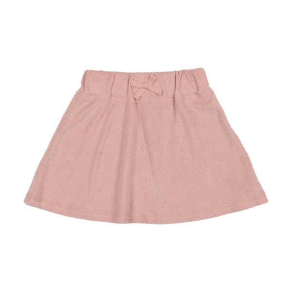 Bonjoy Pink Terry Zip-up/Skirt Set