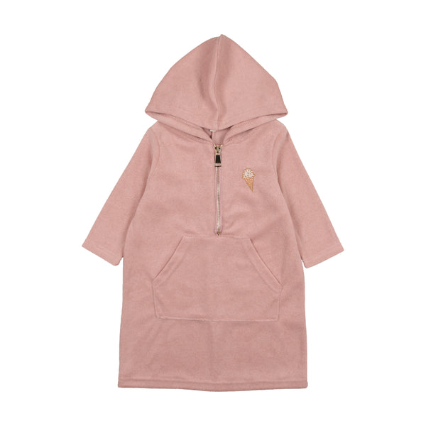 Bonjoy Pink Terry Girls Dress Coverup