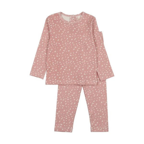 Bonjoy Pink leaf Bud Print Set