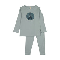 Bonjoy Baby Bonjoy Eifle Pajamas - Baby Blue