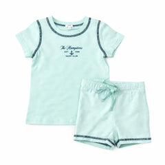 Bonjoy Yacht Club Shorts Set - Mint