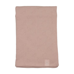 Bee & Dee Bird Pointelle Muted Pink Blanket