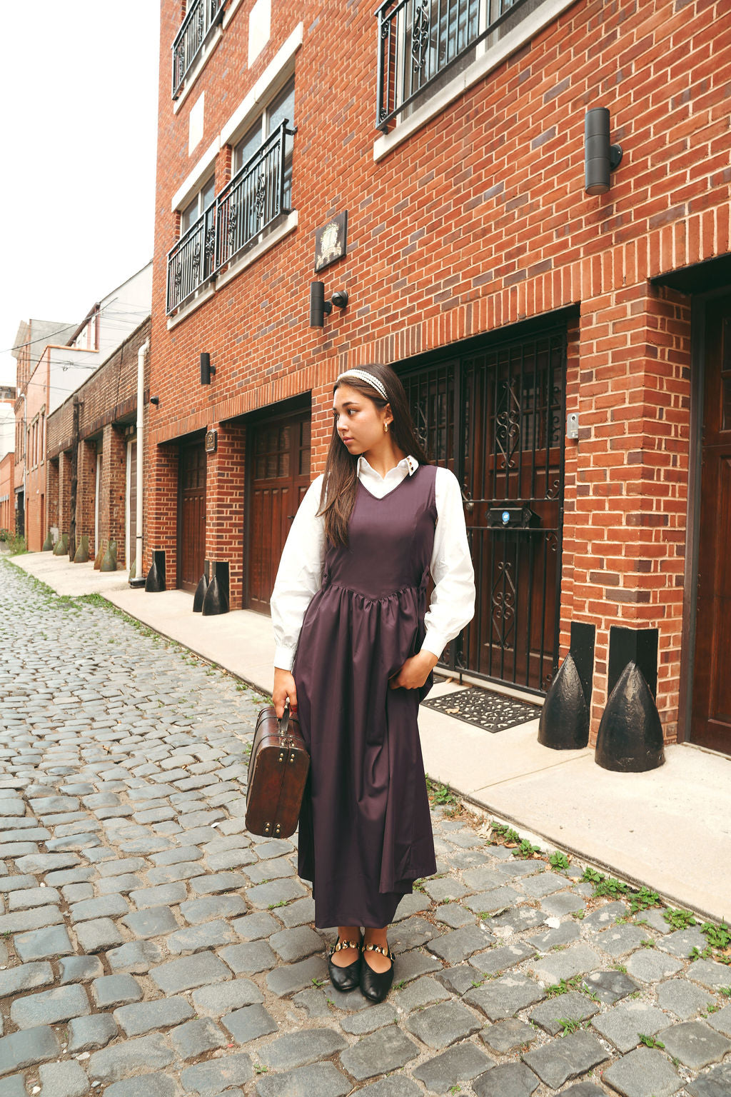 Urban Edge Bow Dress Mulberry